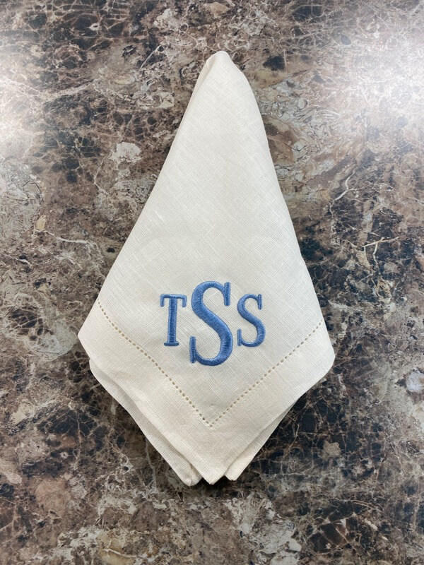 Embroidery on Napkins